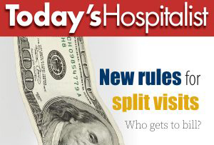 Split visit billing rules for physicians and NPs/PAs